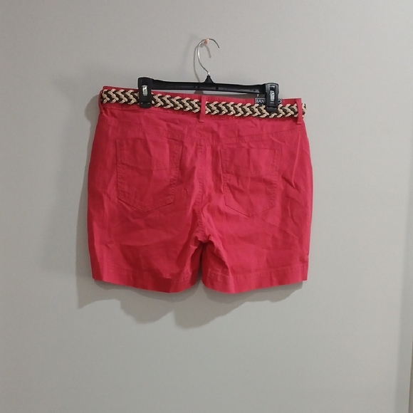NWT Women's CORAL Shorts with Braided Belt, BANDOLINOS, sz 12P - Picture 3 of 9